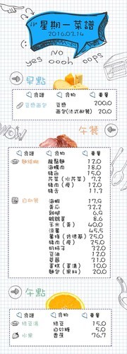 手绘菜谱模板图片素材