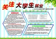 关注大学生就业清新手抄报