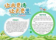 保护环境让水更清让天更蓝手抄报