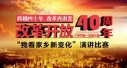 改革开放40周年演讲比赛背景设计