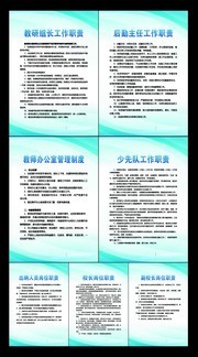 学校制度牌模板下载