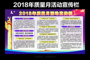 2018年质量月活动主题宣传展板