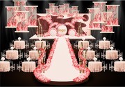 香槟粉中国风婚礼效果图