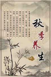 传统秋季养生挂图