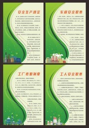 工厂制度牌模板