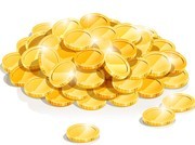 一堆金币矢量图片下载