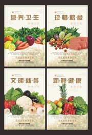 食堂节约制度标语挂图