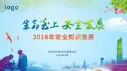 2018安全知识竞赛海报