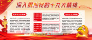 深入贯彻党的十九大精神展板