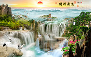财源广进中堂画高清图