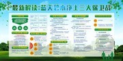 蓝天碧水净土三大保卫战展板