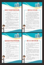 医院制度展板图片