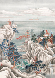 任重艺术作品江楼雪霁国画素材