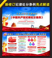 新修订党纪处分条例宣传展板下载
