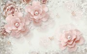 珠宝花淡雅立体装饰画