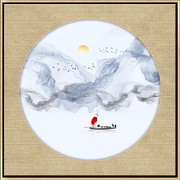 禅境山水装饰图片