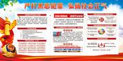 扫黑除恶宣传展板图片