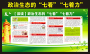 政治生态的七看七着力展板下载