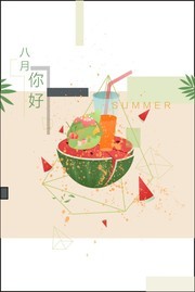 八月你好夏天海报