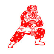 京剧人物孙悟空剪纸图片