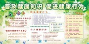 普及健康知识促进健康行为展板