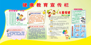 卡通健康教育宣传栏