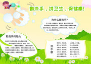 勤洗手公益手抄报