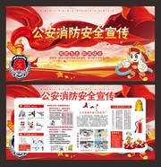 公安消防安全宣传展板下载