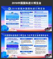首届中国进口博览会主旨演讲金句展板