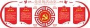 红色微立体党的宗旨文化墙