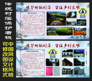 古村落保护宣传板
