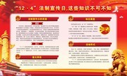 法制宣传日宣传展板图片