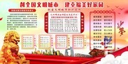 创建文明城市建设美好家园展板