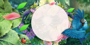 手绘小清新服装背景