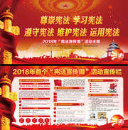 2018宪法宣传周板报设计图
