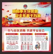 社区消防安全知识宣传栏