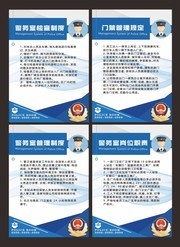 警务室制度展板