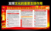 图解充分发挥文化的重要支撑作用展板