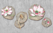 荷花禅意装饰画