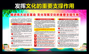 解读充分发挥文化的重要支撑作用板报下载
