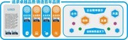 蓝色大型3D立体企业精神背景墙