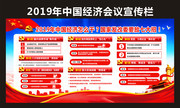 2019年中国经济怎么干宣传栏