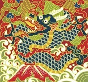飞鱼服龙图案素材
