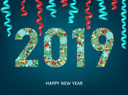 2019新年艺术字图片素材