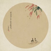 古风国画鸭子图片下载