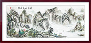 江山如此多娇国画装饰画图片