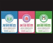预防病毒流感医疗宣传海报图片