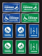 商场超市无障碍通道标识牌