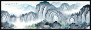 水墨山水画装饰画图片