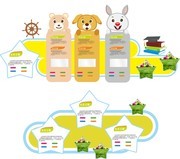 卡通幼儿园教育培训机构文化墙图片